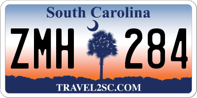 SC license plate ZMH284