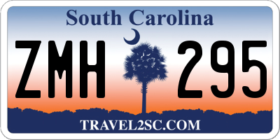 SC license plate ZMH295