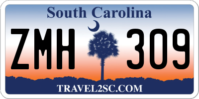 SC license plate ZMH309