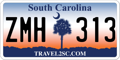 SC license plate ZMH313