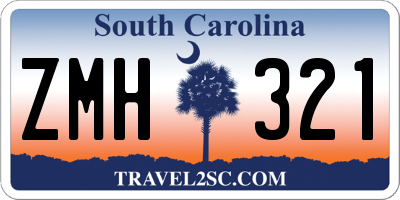 SC license plate ZMH321
