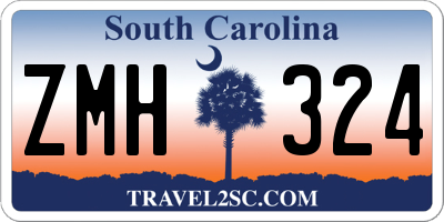 SC license plate ZMH324