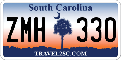 SC license plate ZMH330