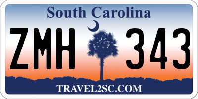 SC license plate ZMH343