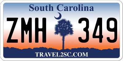 SC license plate ZMH349