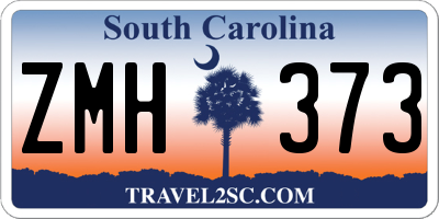 SC license plate ZMH373