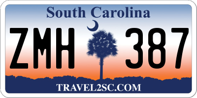SC license plate ZMH387