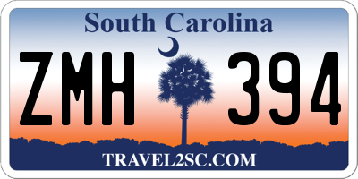 SC license plate ZMH394