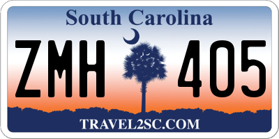 SC license plate ZMH405