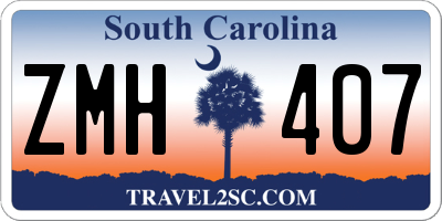 SC license plate ZMH407