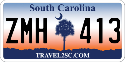 SC license plate ZMH413
