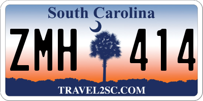 SC license plate ZMH414