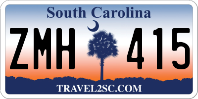 SC license plate ZMH415