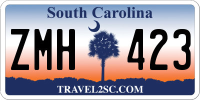 SC license plate ZMH423