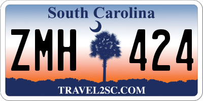 SC license plate ZMH424