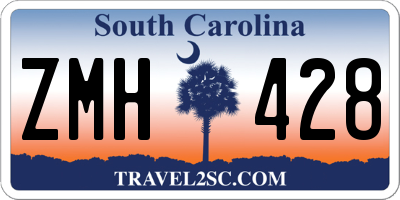 SC license plate ZMH428