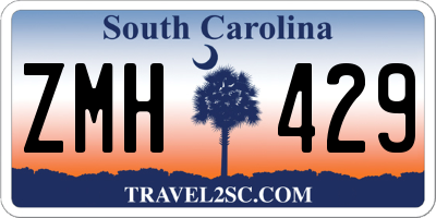 SC license plate ZMH429