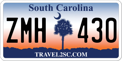 SC license plate ZMH430