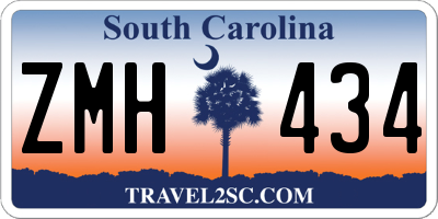 SC license plate ZMH434