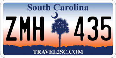 SC license plate ZMH435