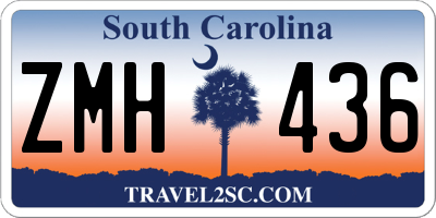 SC license plate ZMH436