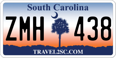 SC license plate ZMH438