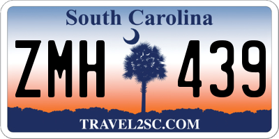 SC license plate ZMH439