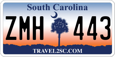SC license plate ZMH443
