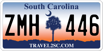 SC license plate ZMH446
