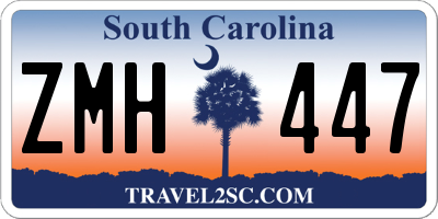 SC license plate ZMH447