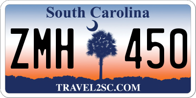 SC license plate ZMH450