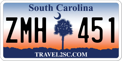 SC license plate ZMH451