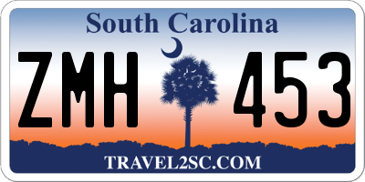 SC license plate ZMH453