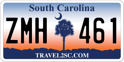 SC license plate ZMH461