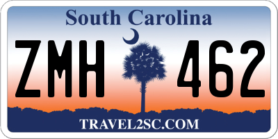 SC license plate ZMH462