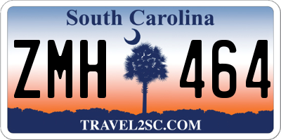 SC license plate ZMH464