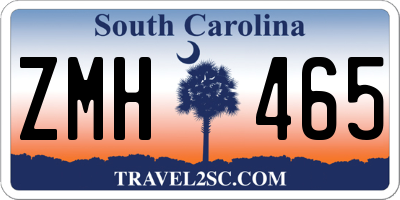 SC license plate ZMH465