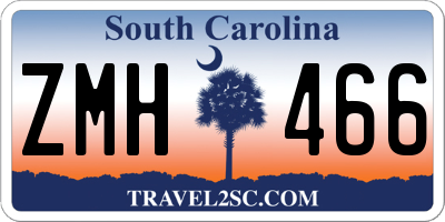SC license plate ZMH466