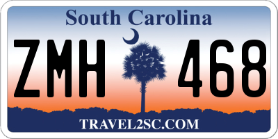 SC license plate ZMH468