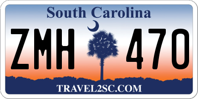 SC license plate ZMH470