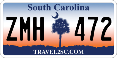 SC license plate ZMH472