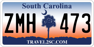 SC license plate ZMH473