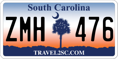 SC license plate ZMH476