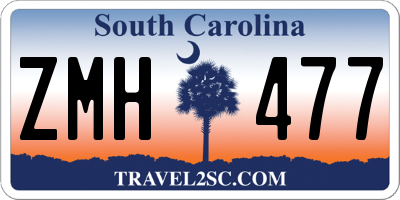 SC license plate ZMH477