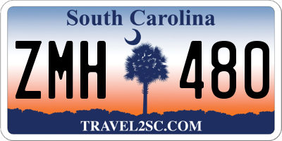 SC license plate ZMH480