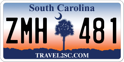 SC license plate ZMH481
