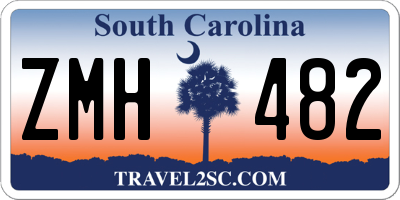 SC license plate ZMH482