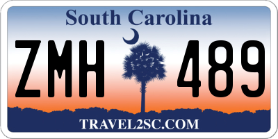 SC license plate ZMH489
