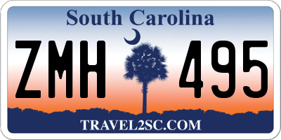 SC license plate ZMH495