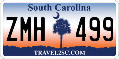SC license plate ZMH499